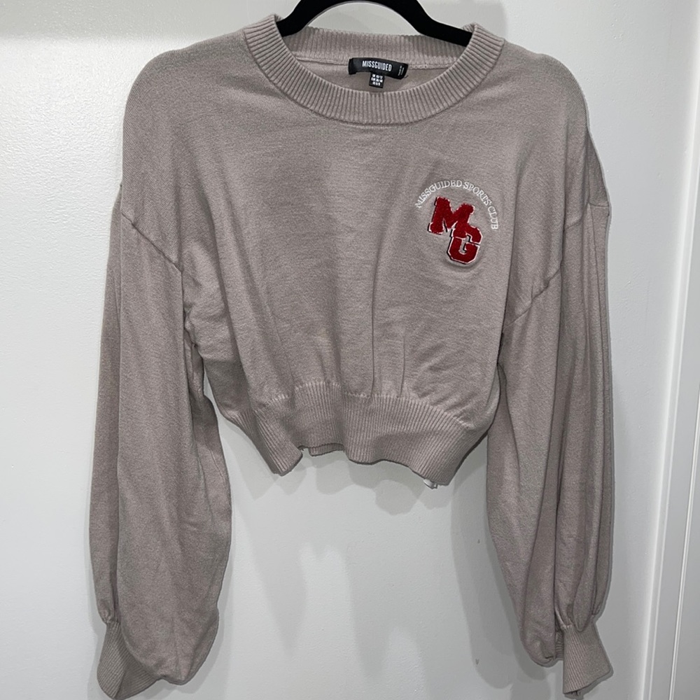 Missguided crop sweater